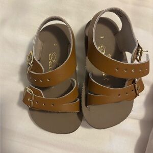 Stylish Tan Kids Sandals with Buckle